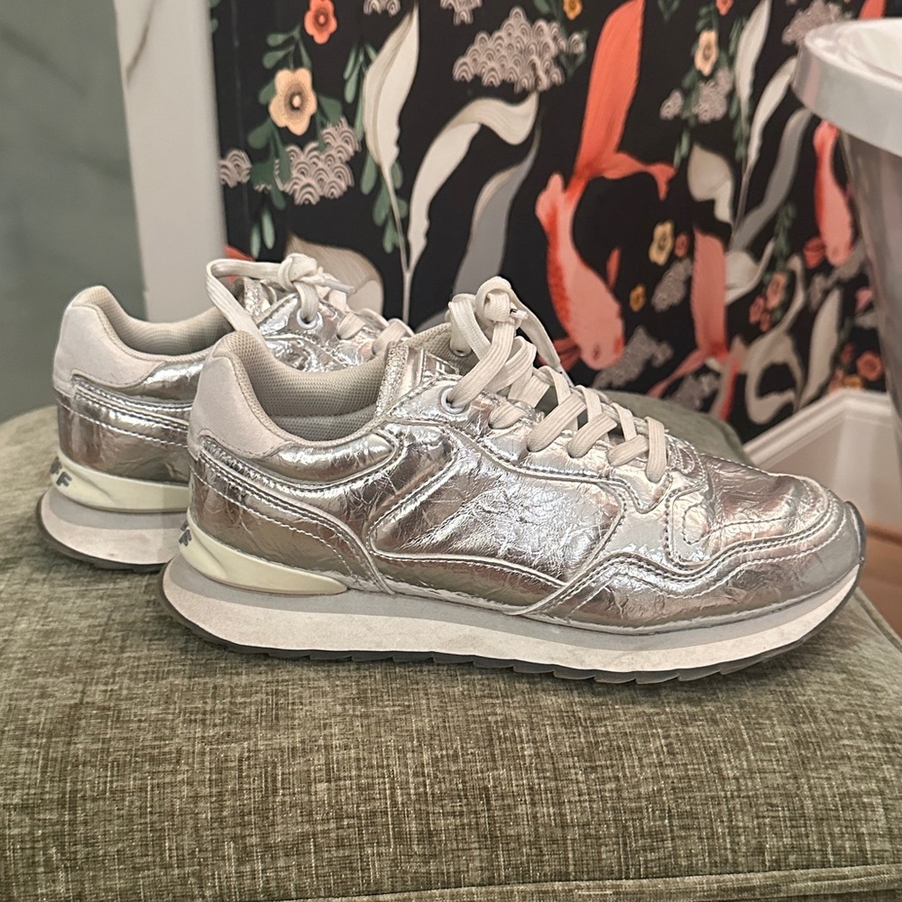 Shimmering Silver Women's Sneakers